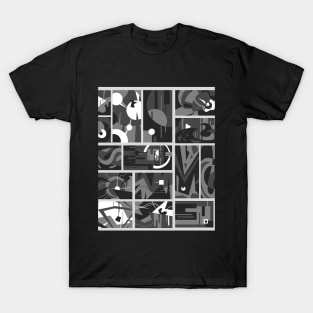 B/W abstraction T-Shirt